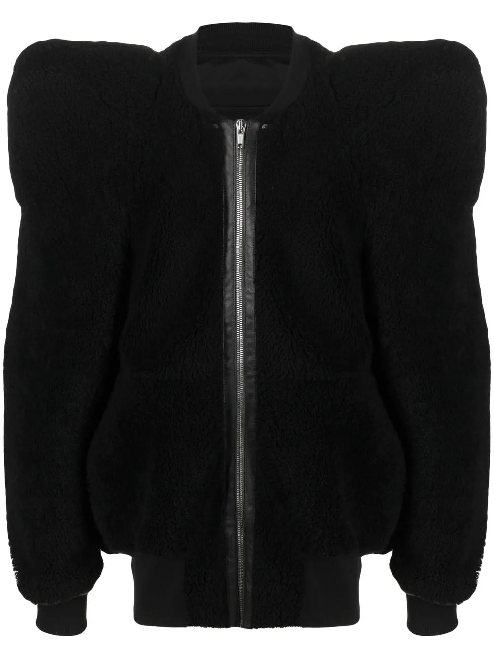 

Rick Owens Kunst shearling bomber jacket - Black