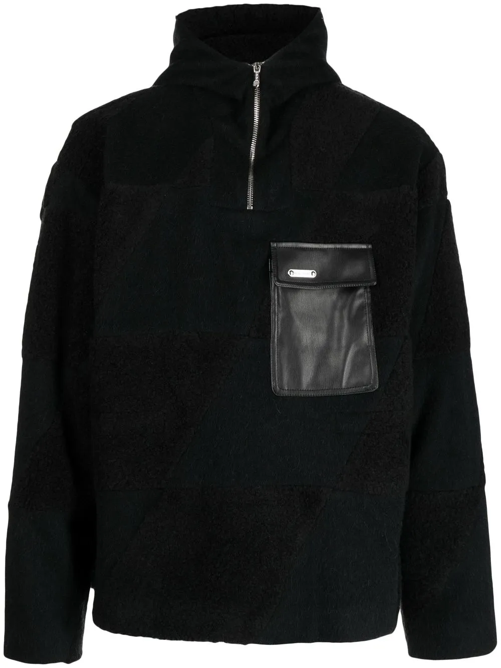 

Private Policy hoodie con cierre - Negro