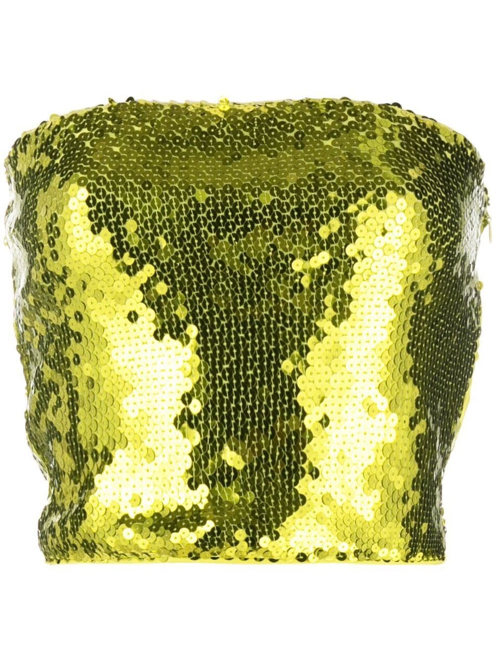 THE ANDAMANE Strapless Sequinned Top - Farfetch
