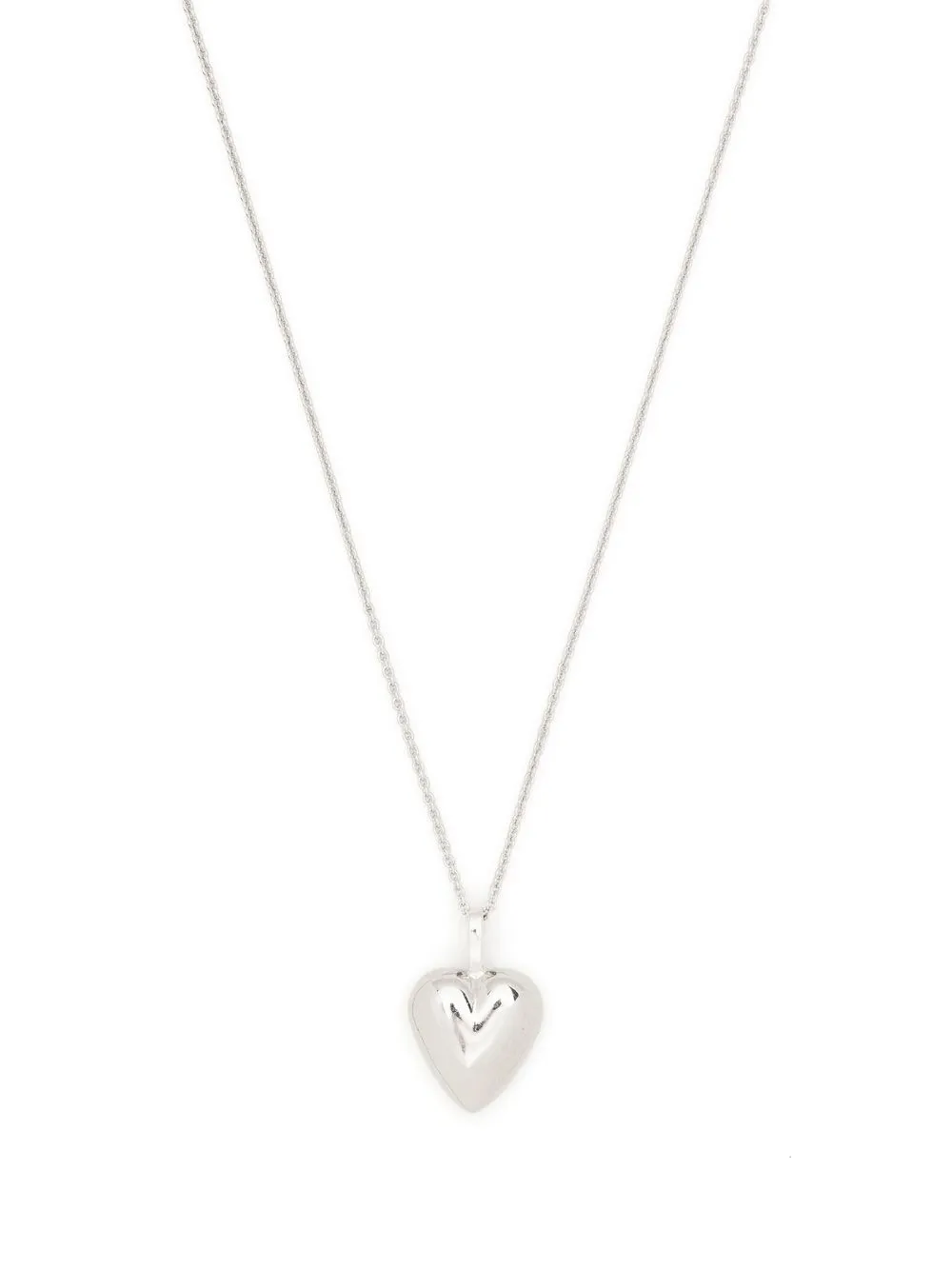 Image 1 of Saint Laurent heart-charm necklace