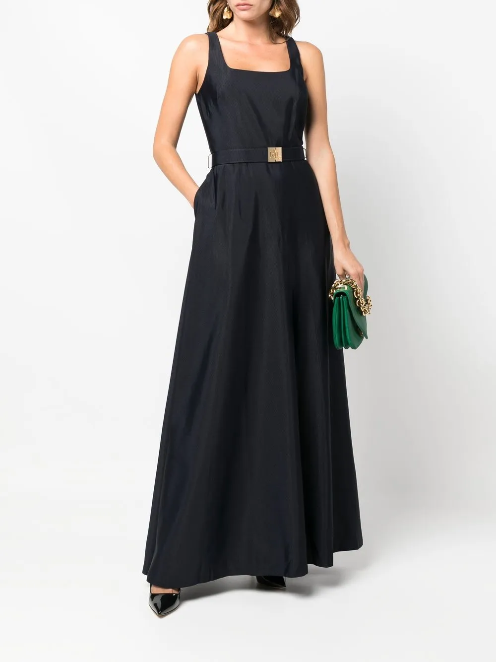 Lauren Ralph Lauren monogrambelt Maxi Dress Farfetch