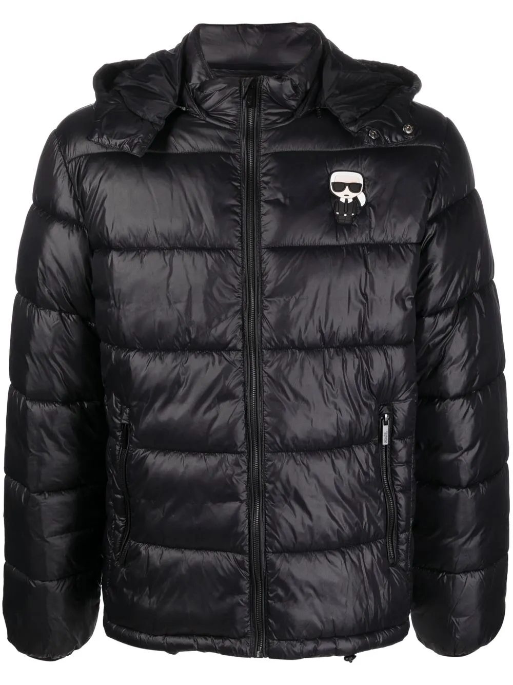 Karl lagerfeld classic 2025 hooded puffa jacket