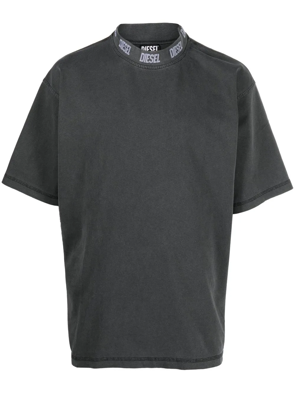 

Diesel logo-neck short-sleeve T-shirt - Grey