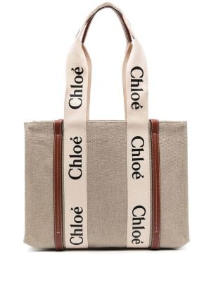 Chloé logo-charm Leather Wallet - Farfetch