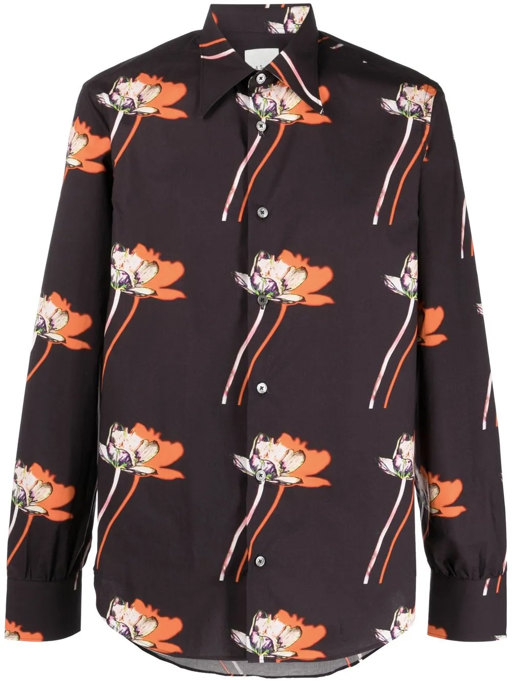 

Paul Smith flower-print long-sleeve shirt - Purple