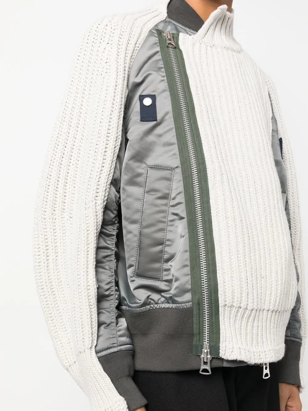 sacai Sports Mix Knit Blouson ドライバーズニット-