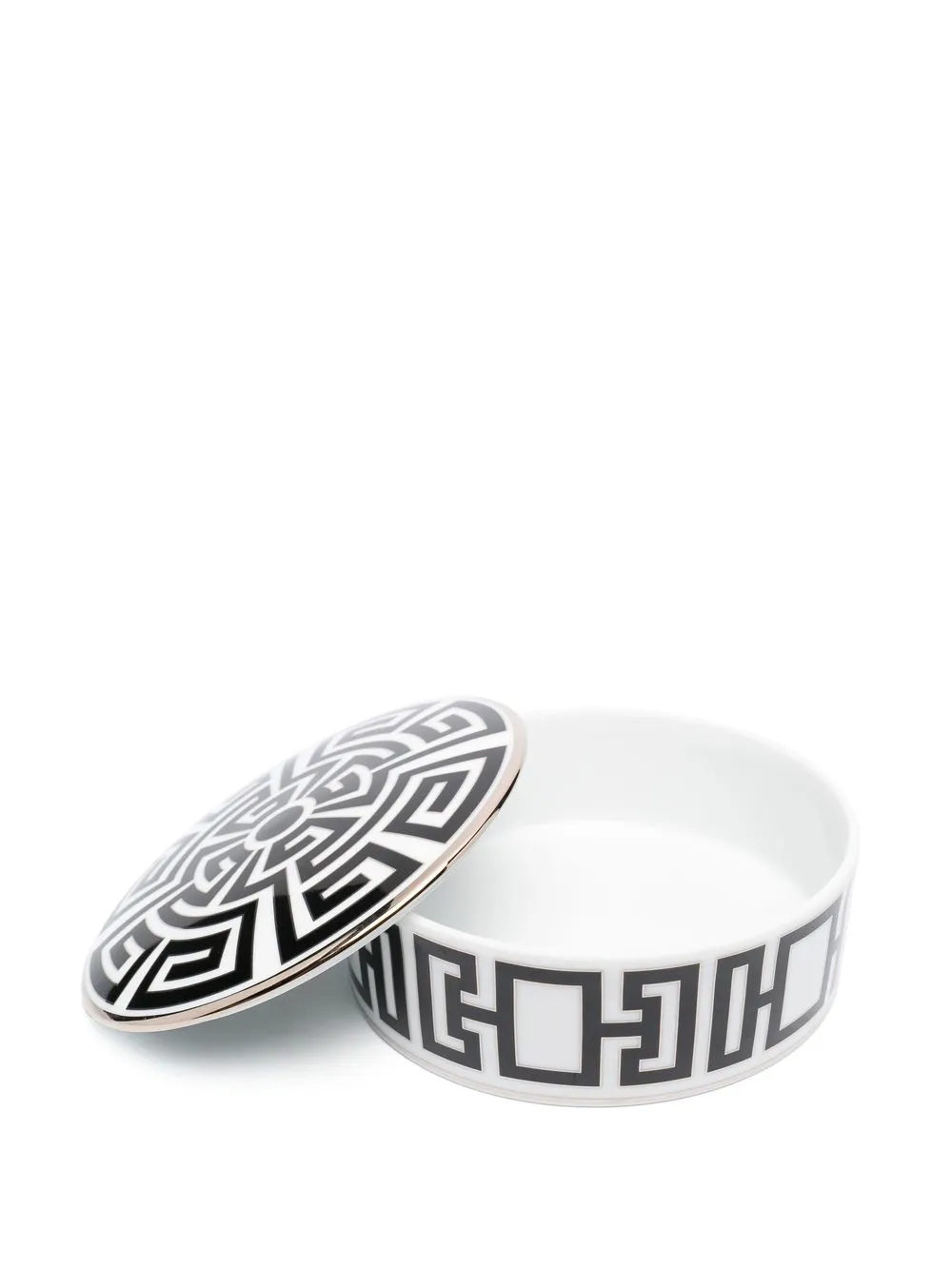 Ginori 1735 Abstract-print Trinket-dish In Schwarz