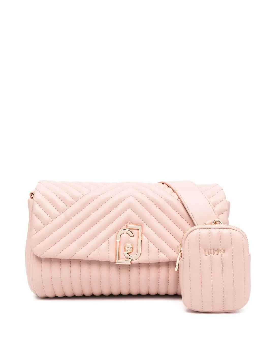 

LIU JO Eco-friendly Matelassé shoulder bag - Pink