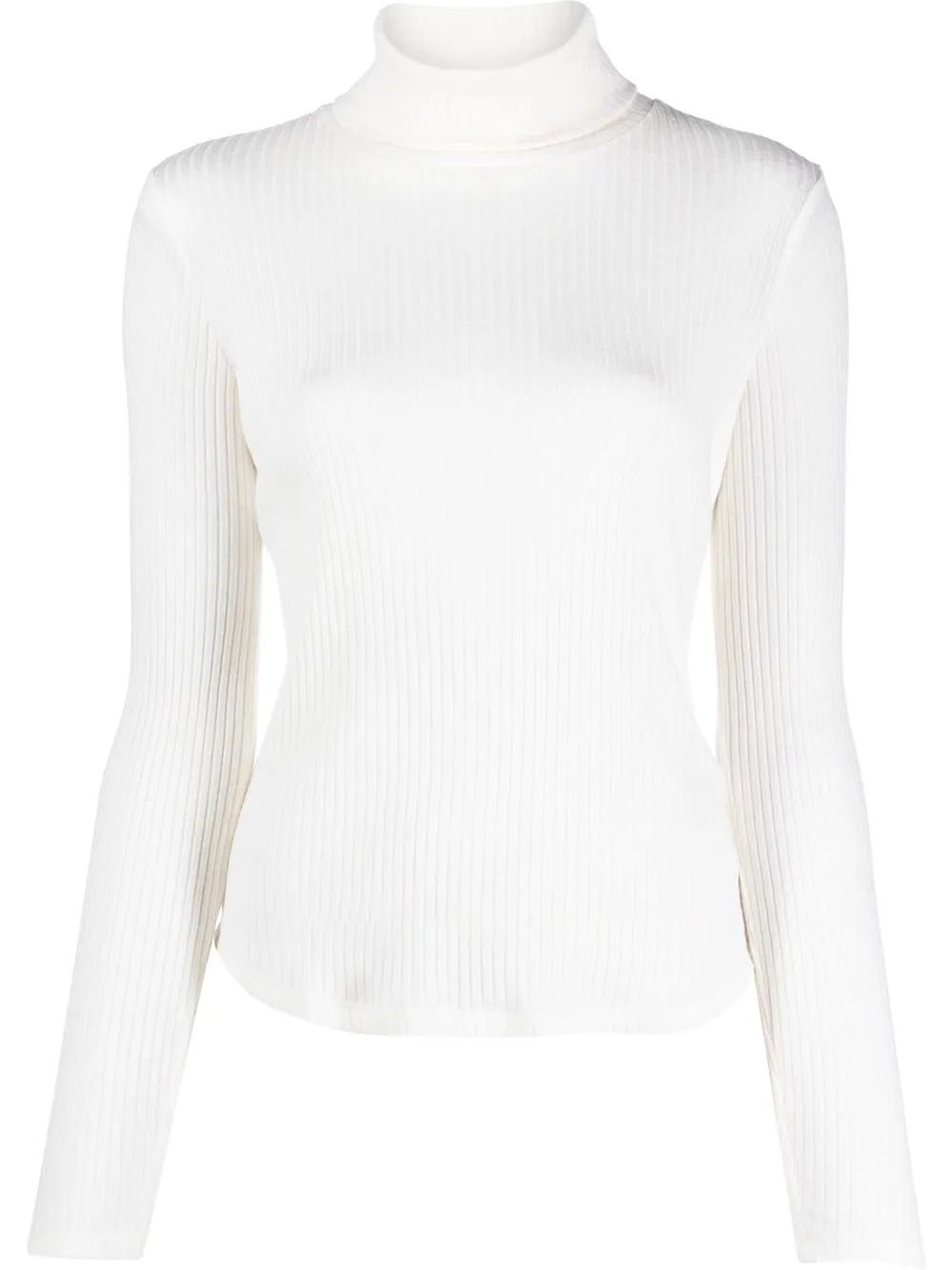 

Majestic Filatures roll-neck fitted jumper - White