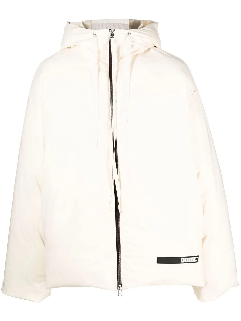 

OAMC logo-patch hooded jacket - Neutrals