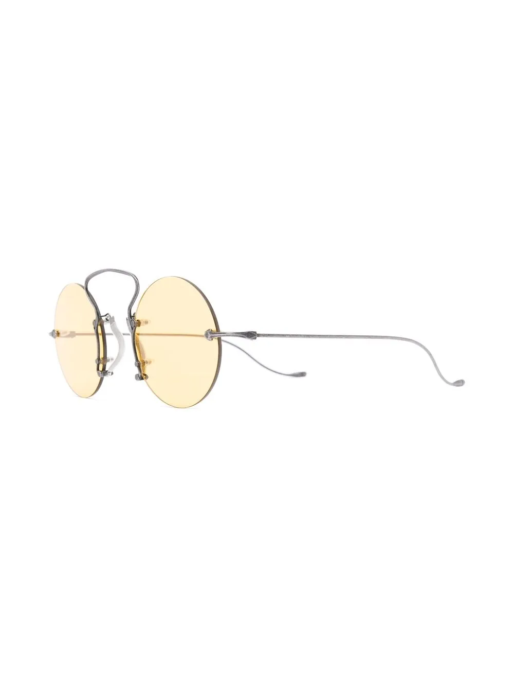 Rigards x Uma Wang zonnebril met rond montuur - Zilver