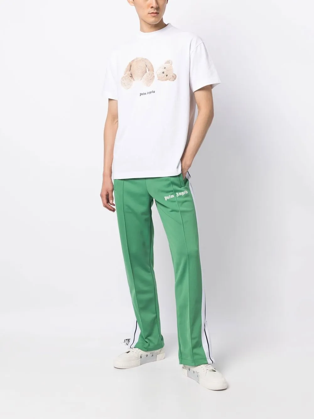palm angels teddy bear shirt women's
