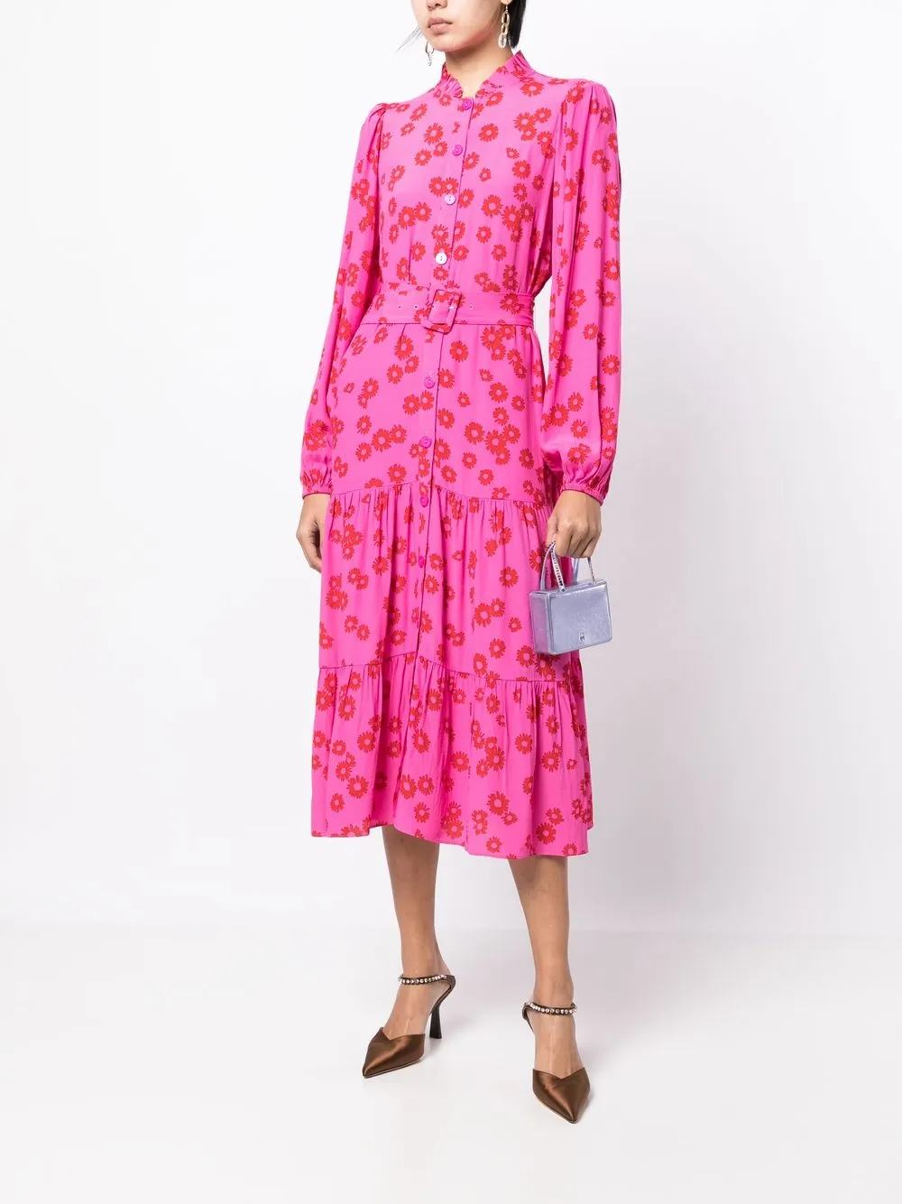 Kitri Midi-jurk met print - Roze
