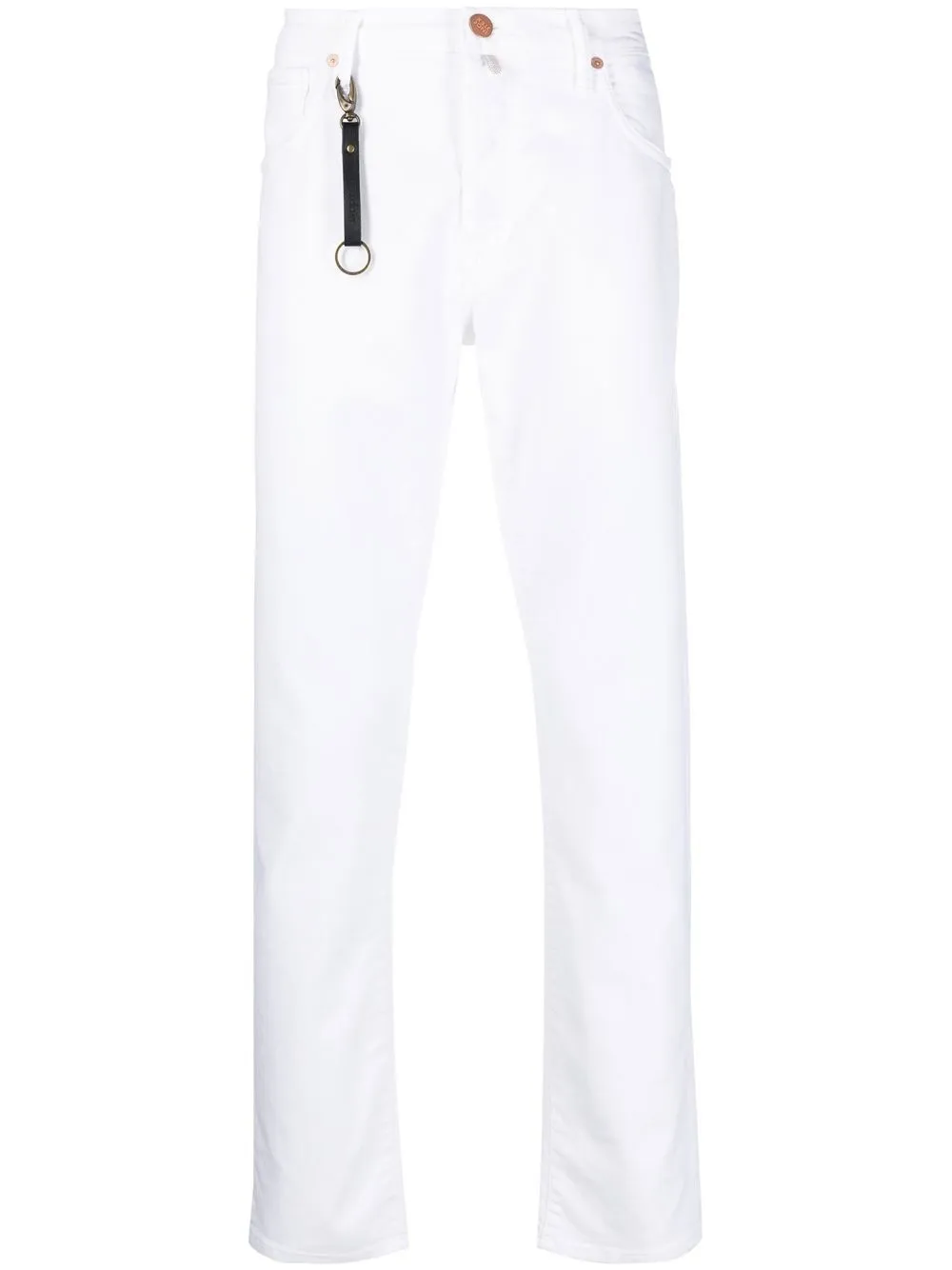 

Incotex slim-fit denim jeans - White