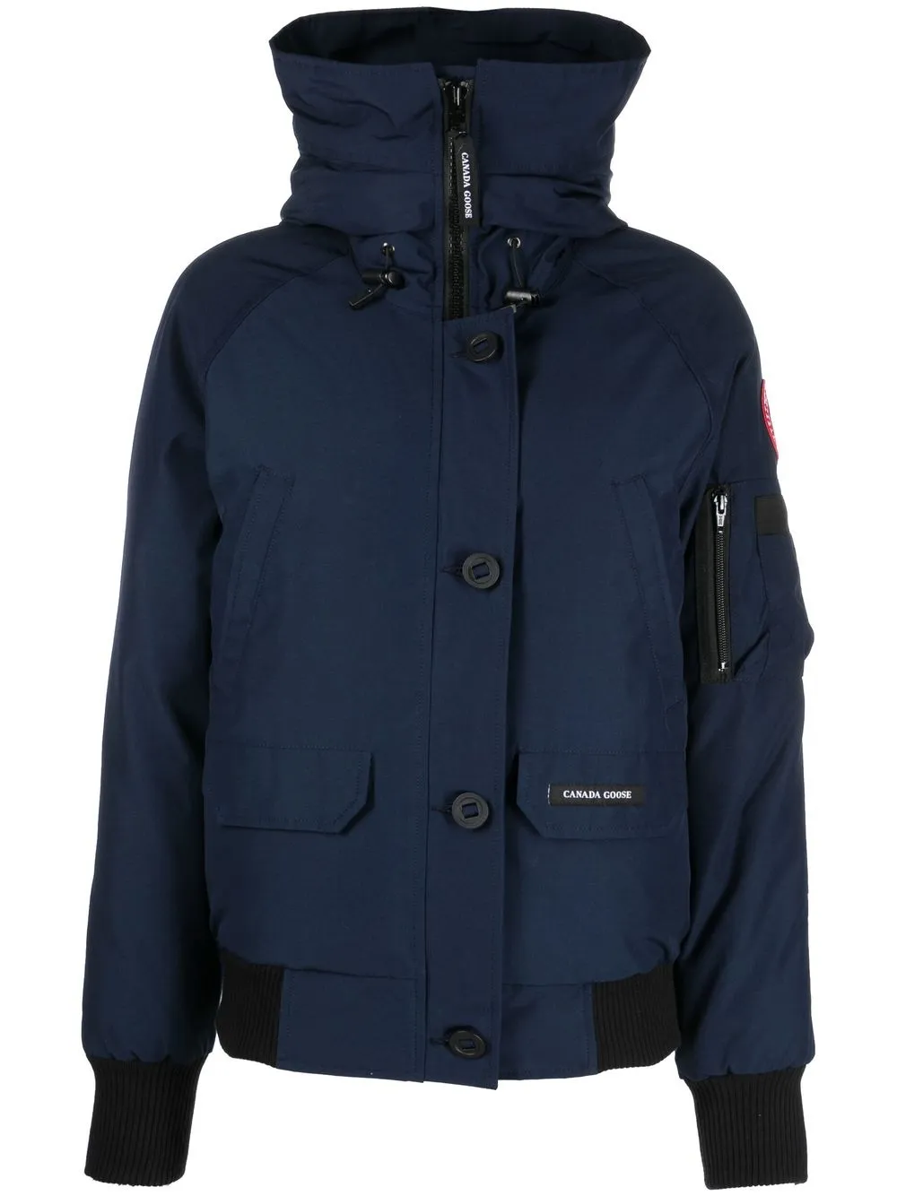 

Canada Goose chamarra con capucha y parche del logo - Azul