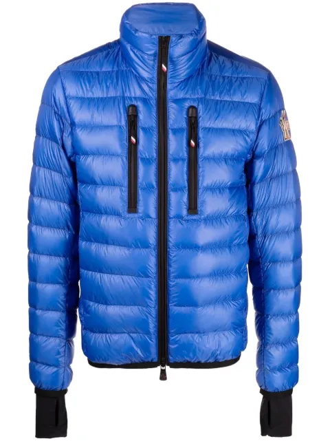 Moncler Grenoble logo-patch zip-up padded jacket 