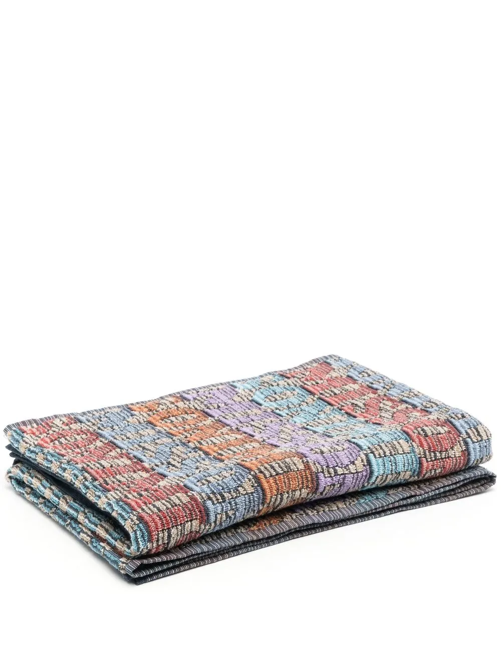 

Missoni Home toalla con logo estampado - Morado