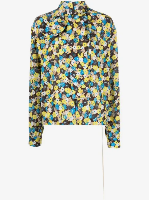 Plan C floral print silk shirt