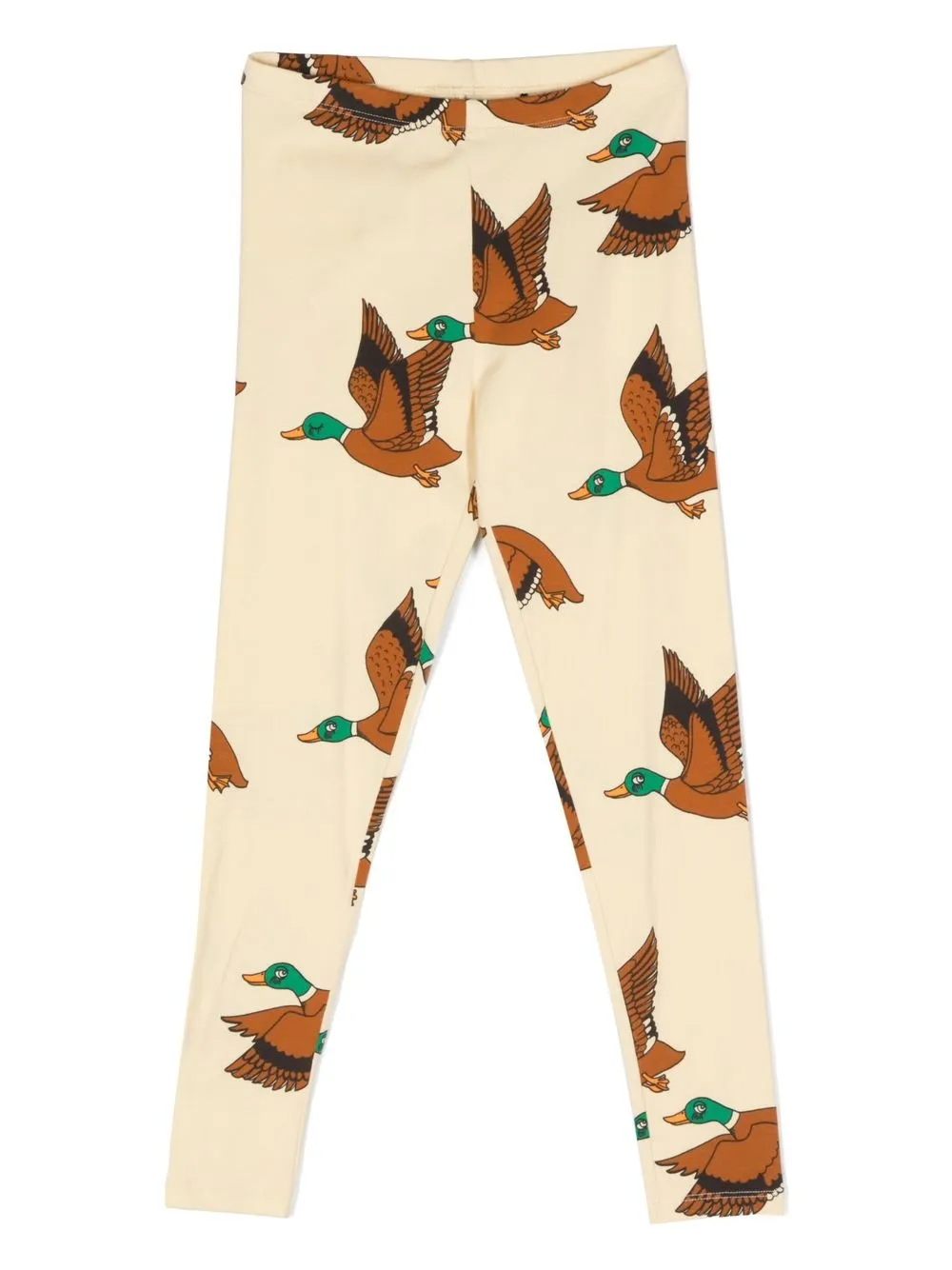

Mini Rodini all-over duck-print leggings - Yellow