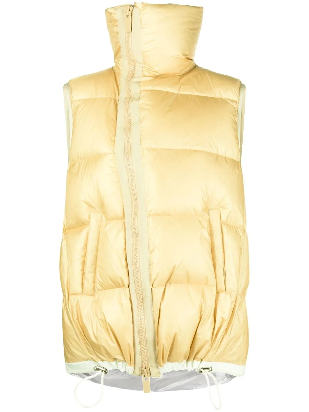 

sacai sleeveless puffer jacket - Gold