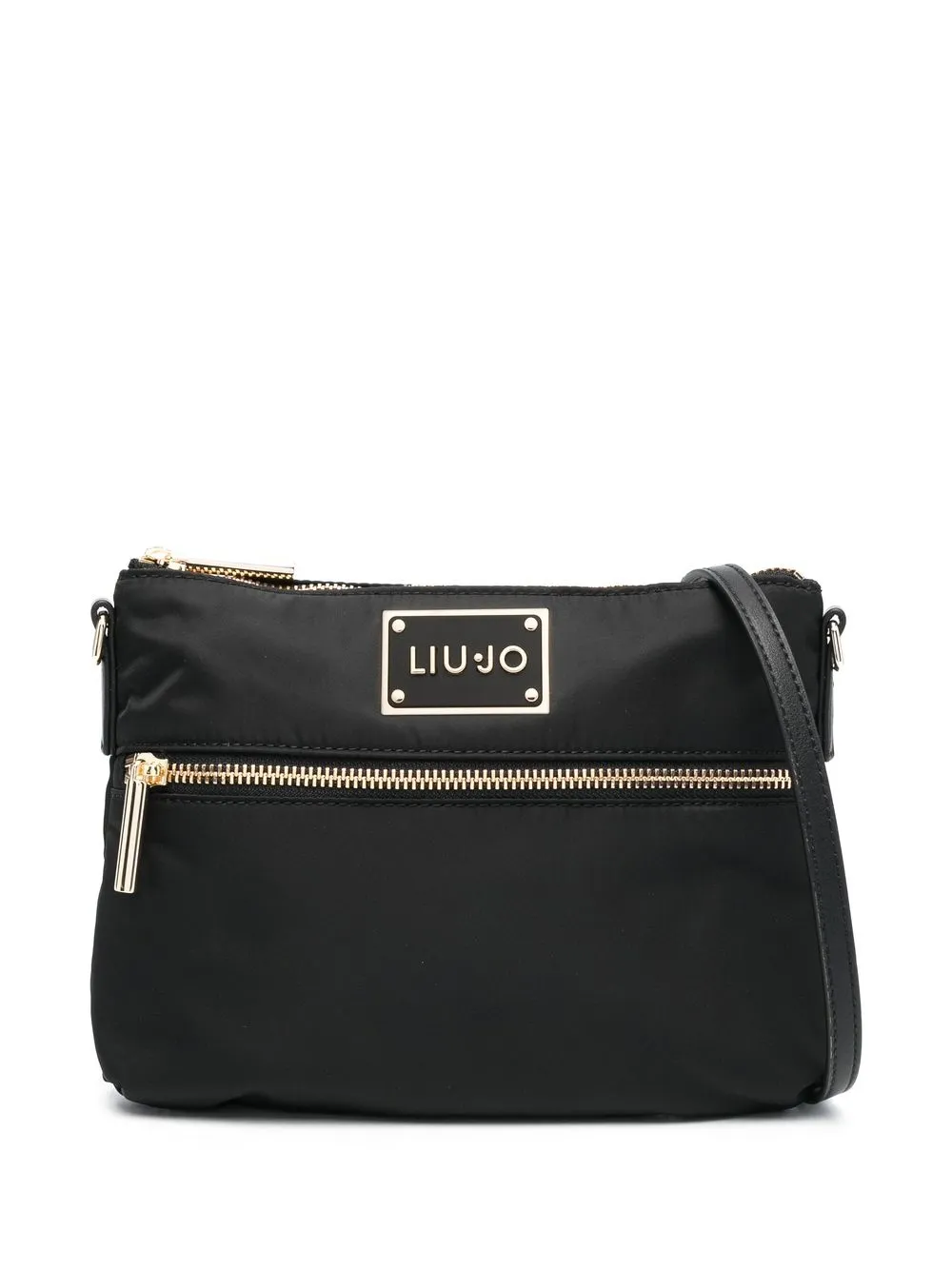 

LIU JO bolsa crossbody con placa del logo - Negro