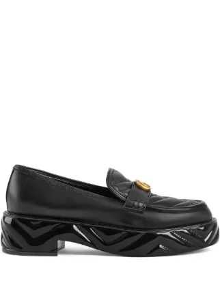 Gucci double sales g loafers