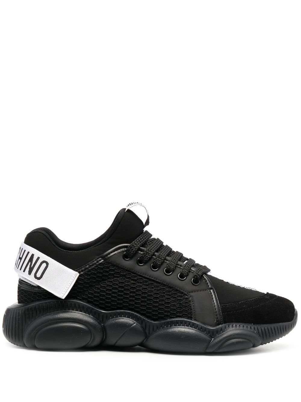 

Moschino tenis con logo estampado - Negro