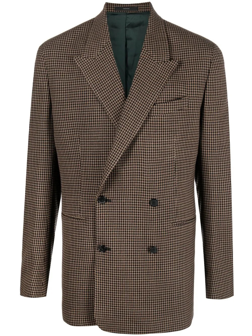 

Paul Smith blazer con doble botonadura y estampado de cuadros - Marrón