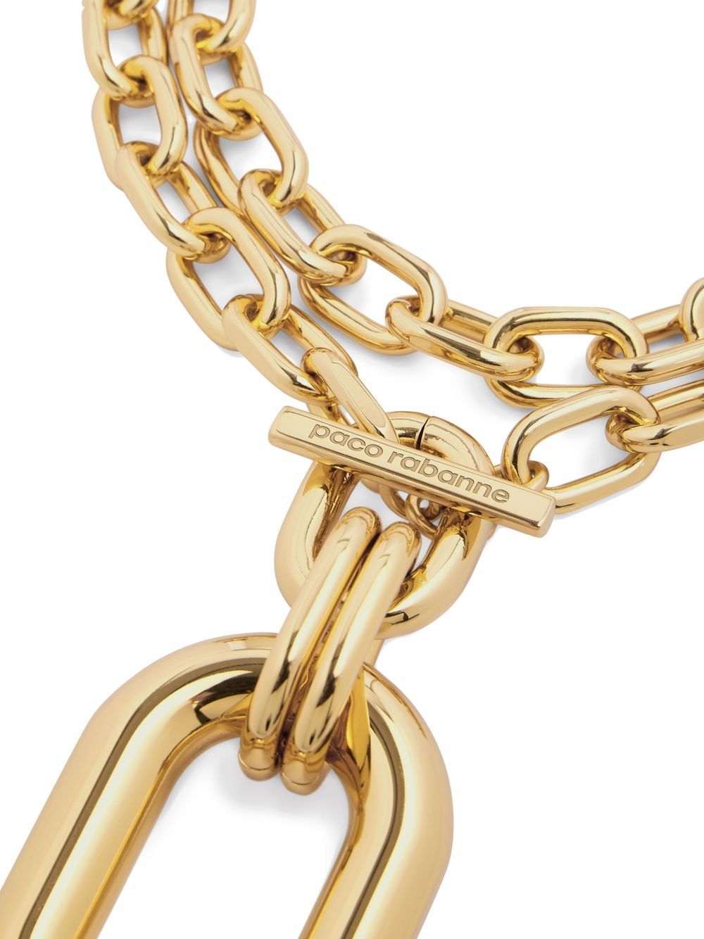 How to purchase Rabanne gold-plated cable-link necklace Women