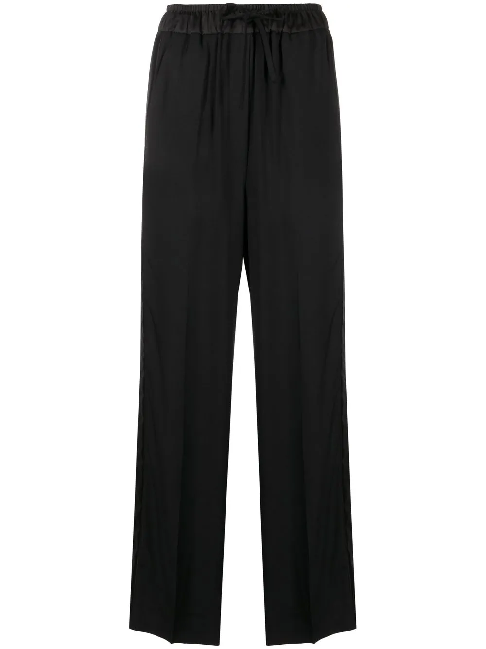 

SANDRO elasticated pressed-crease trousers - Black