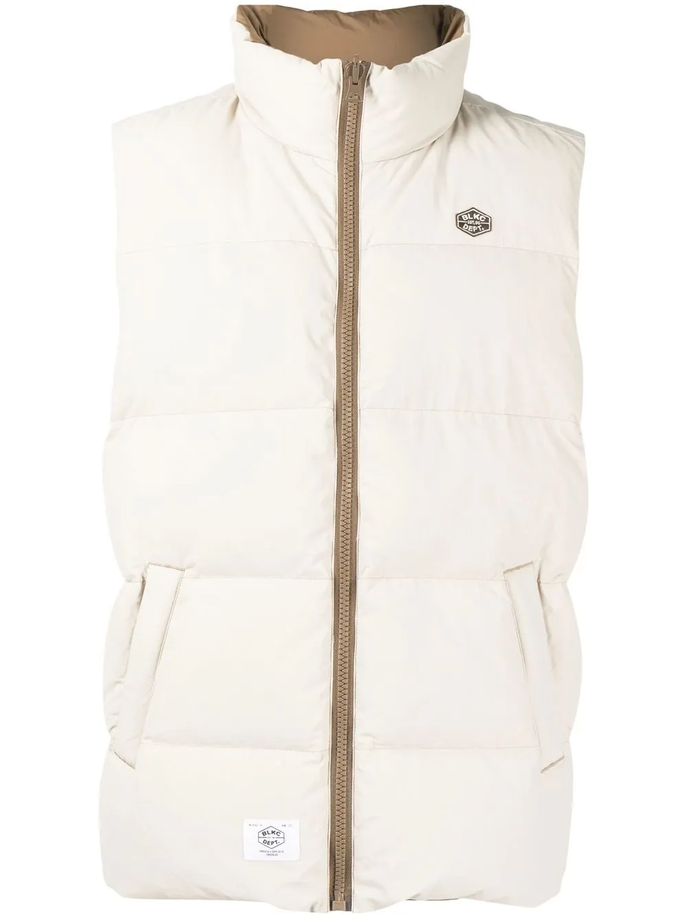 

CHOCOOLATE padded zip-up vest - Brown