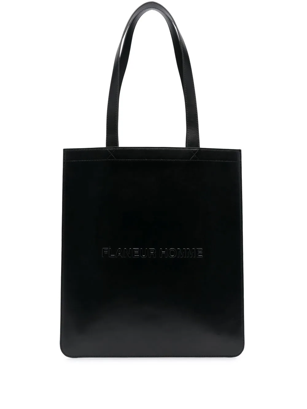 

Flaneur Homme logo-embossed tote - Black