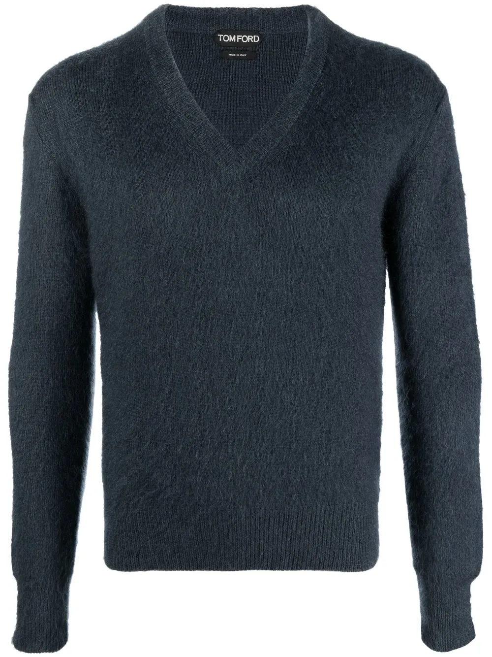 

TOM FORD V-neck knitted jumper - Blue