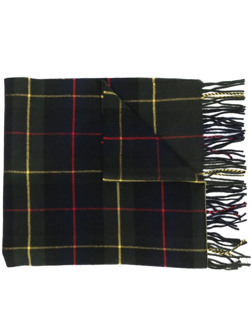 

Church's plaid-check print scarf - Green