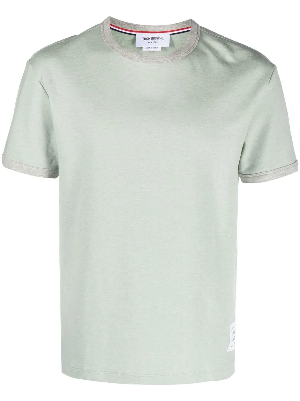 

Thom Browne playera con parche 4-Bar - Verde