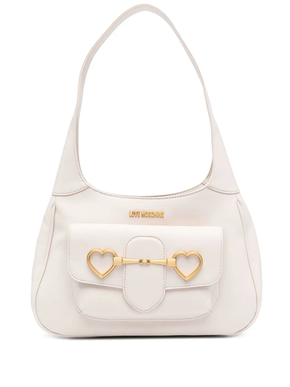 

Love Moschino bolsa de hombro con placa del logo - Neutro