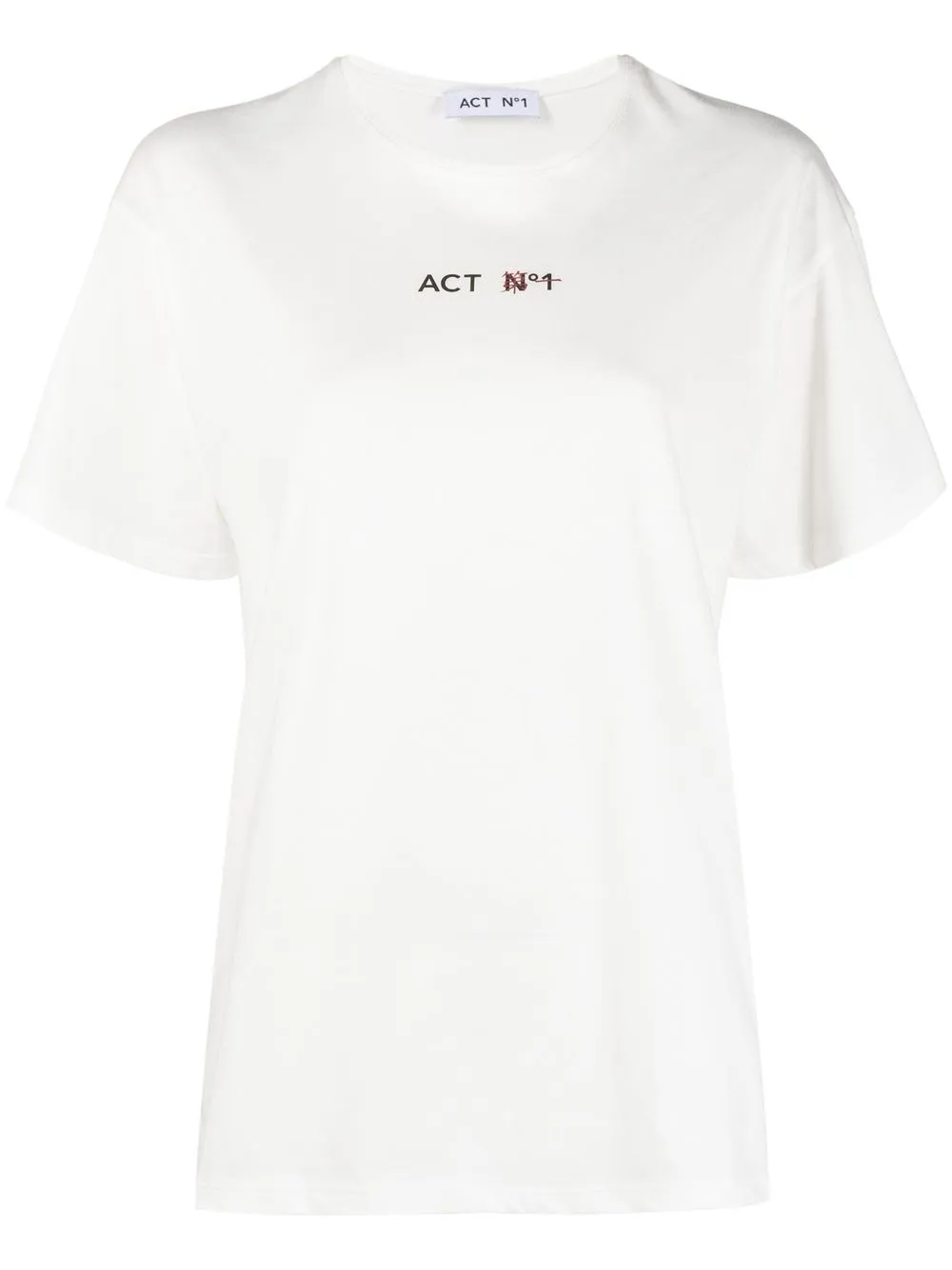 

Act N°1 playera con logo estampado - Blanco