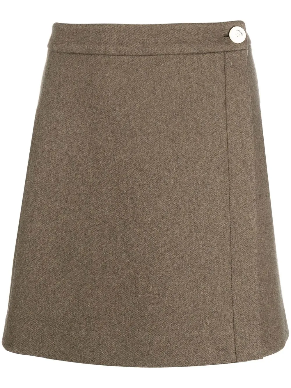 

SANDRO Julieta mini wrap skirt - Brown