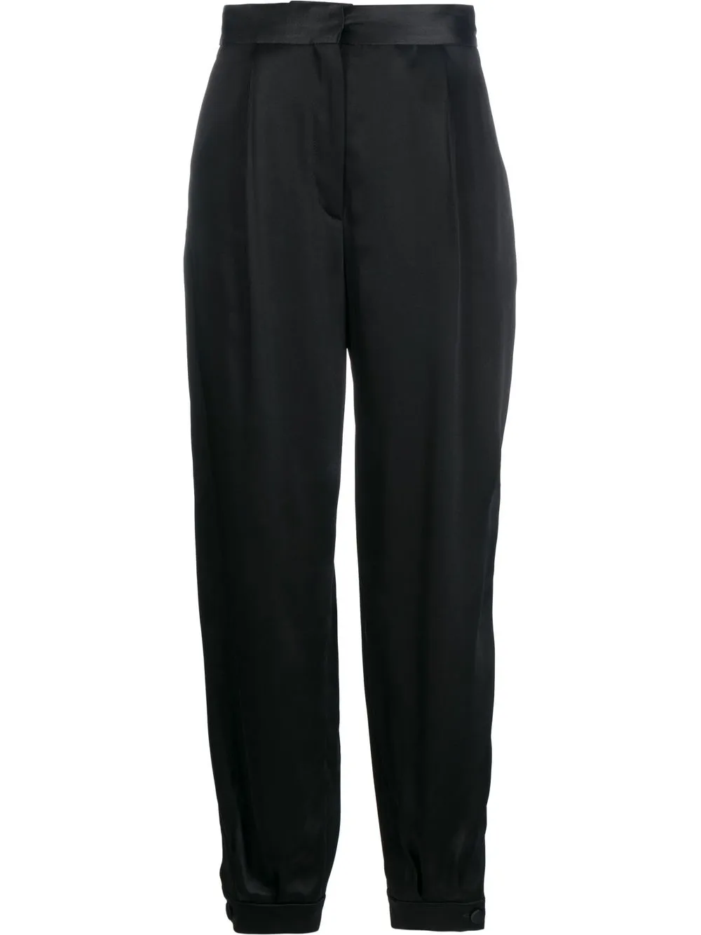 

SANDRO Cliff tapered high-waist trousers - Black