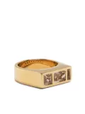 Monarc crystal embellished ring - Gold