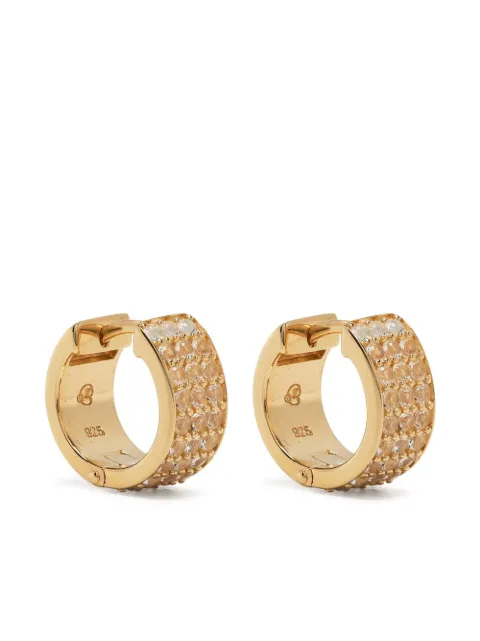 Monarc Candor crystal hoop earring