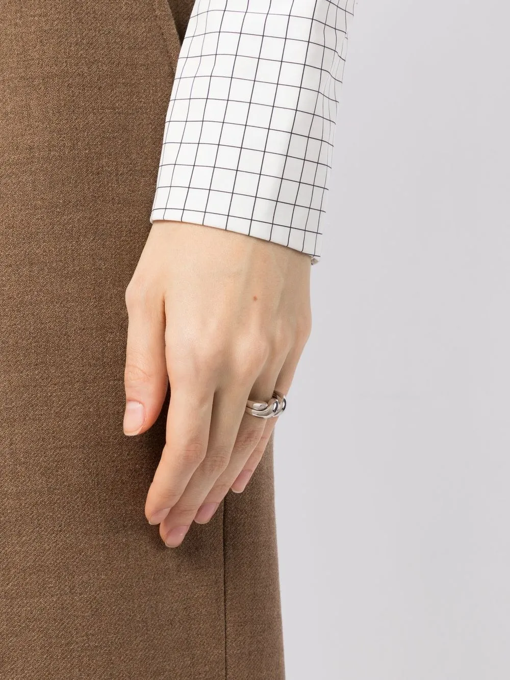 Monarc Gedraaide ring - Zilver