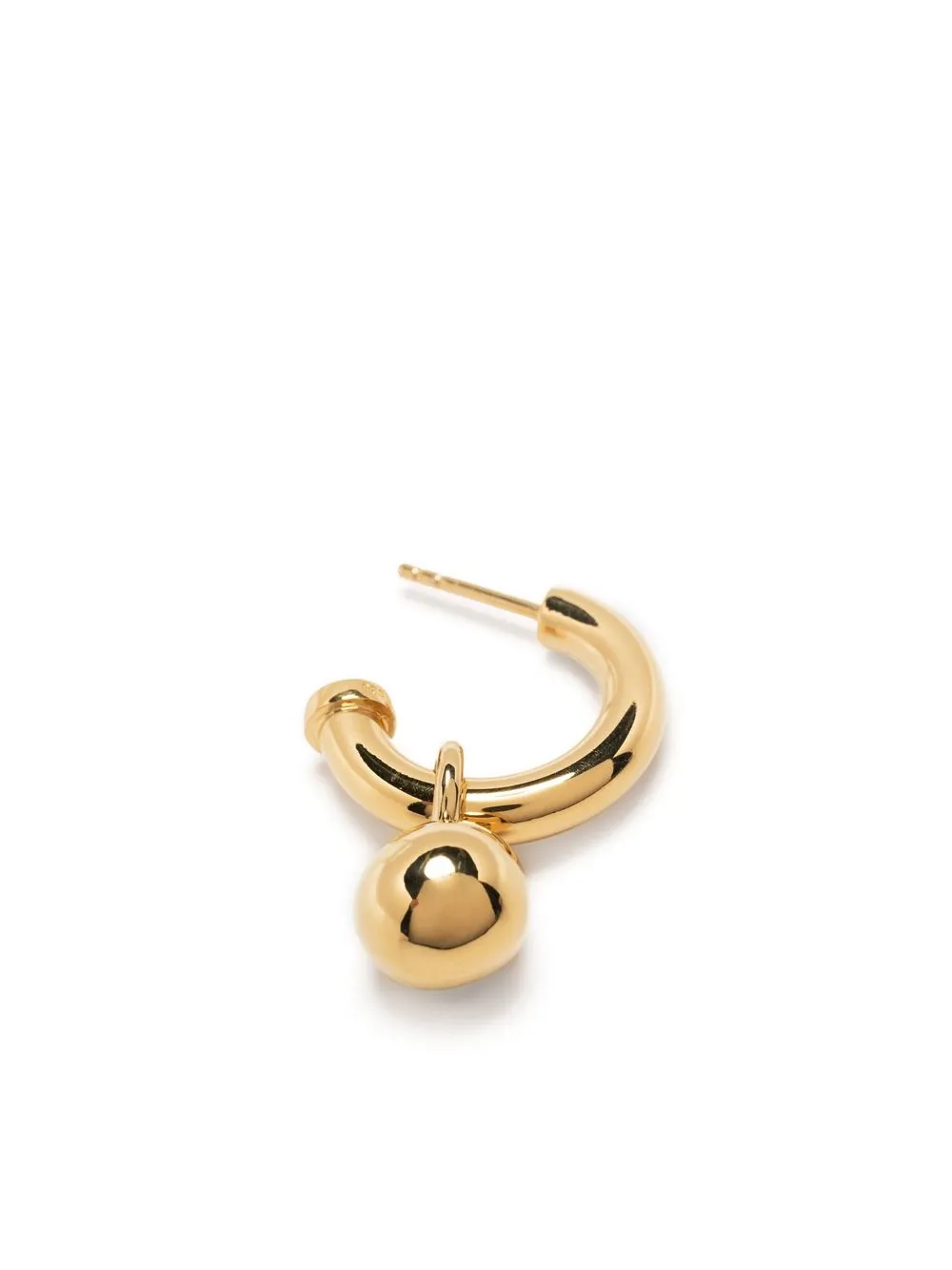 Monarc Gold Vermeil Scout Hoop And Ball Earrings In Gold