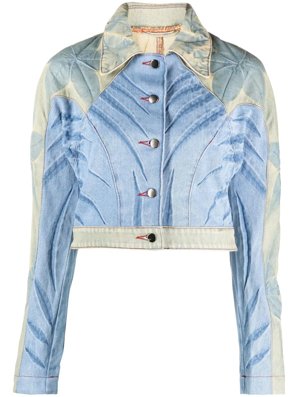 Masha Popova Cropped Denim Jacket - Farfetch