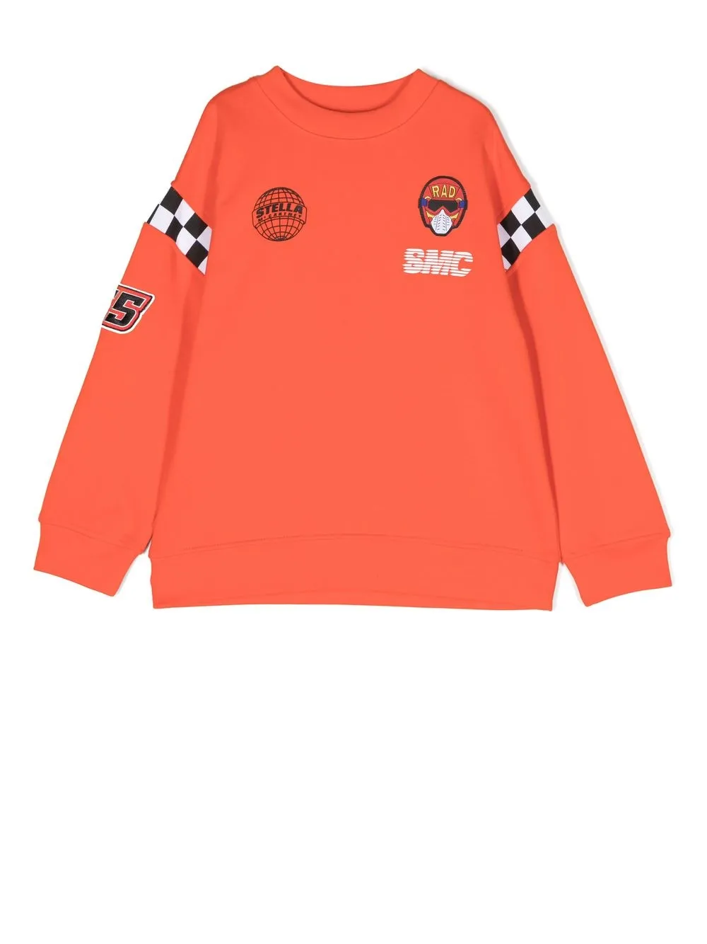 

Stella McCartney Kids sudadera con logo estampado - Naranja