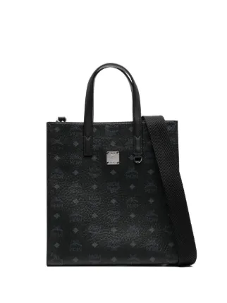 MCM Small Aren Tote Bag Black FARFETCH AE