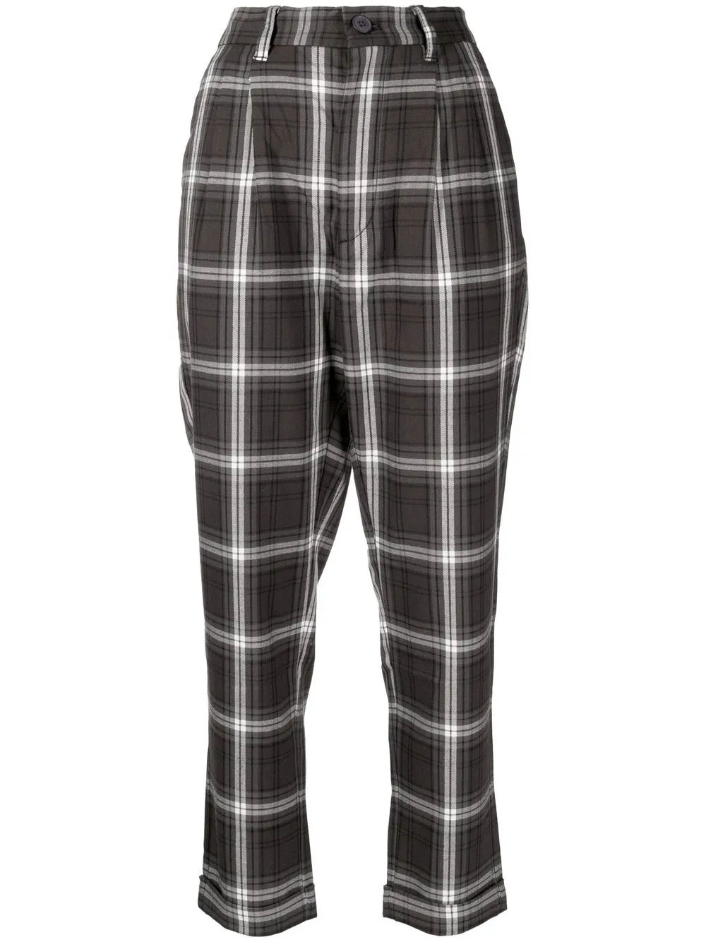 

CHOCOOLATE check tapered trousers - Grey