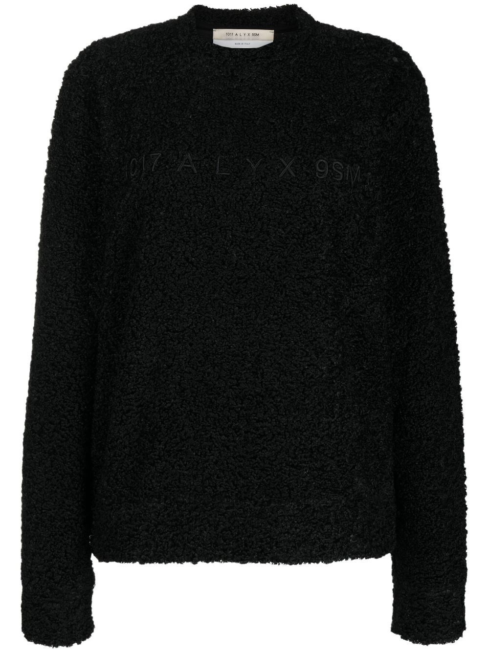 Alyx Crew-neck Brushed Sweatshirt In 黑色