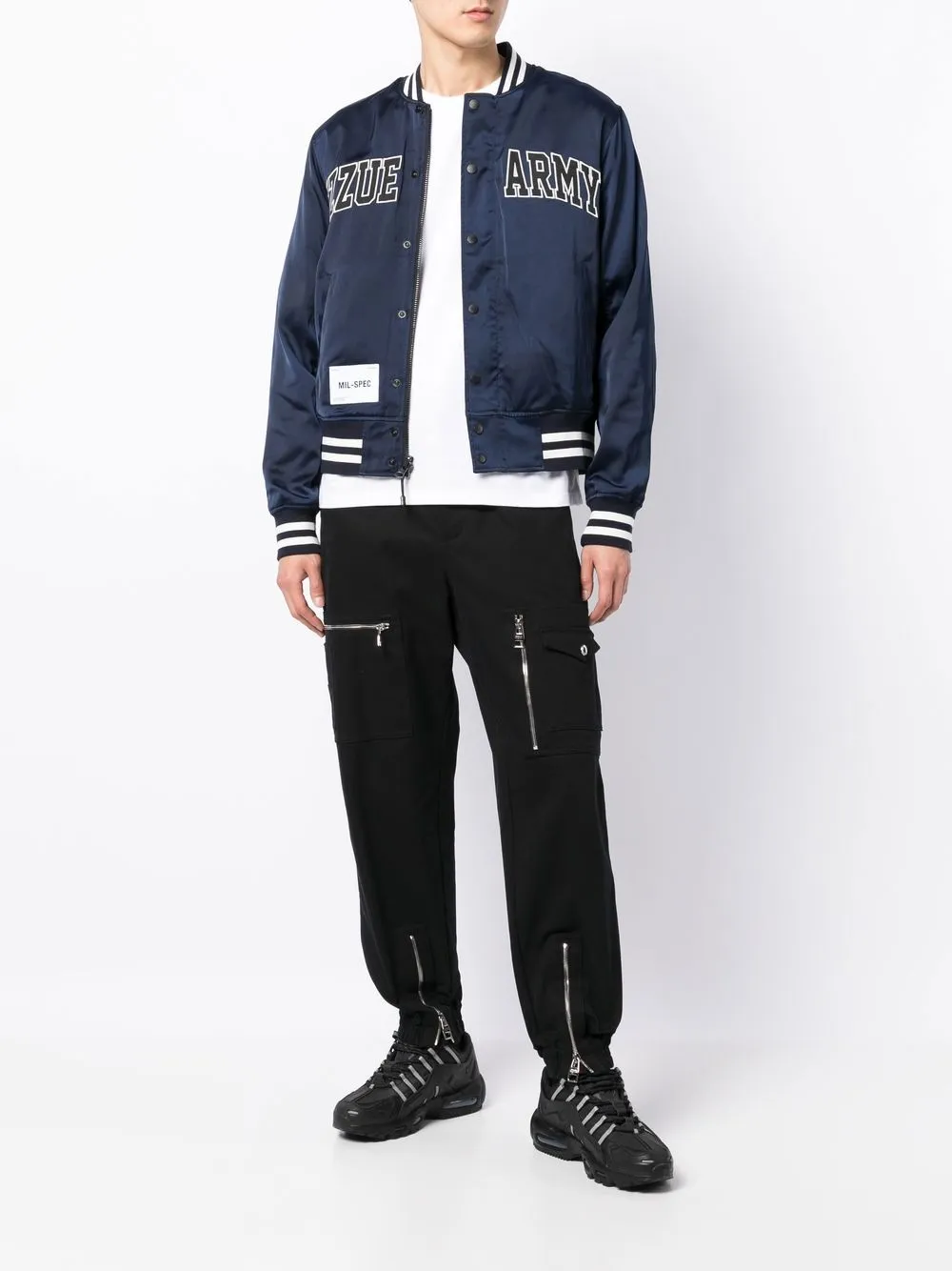 image 2 of izzue izzue army 标语飞行员夹克