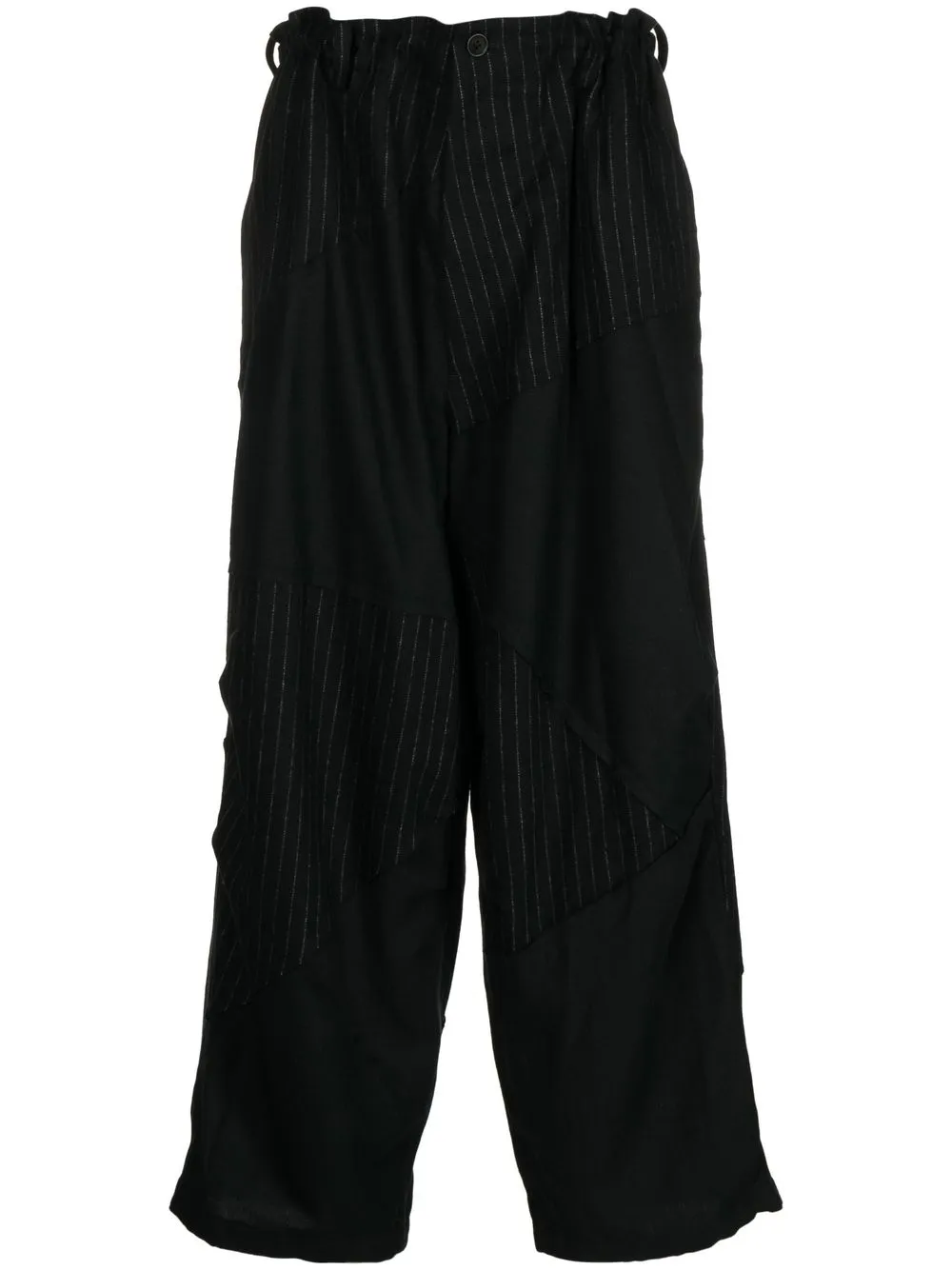 

Yohji Yamamoto pantalones rectos con paneles - Negro